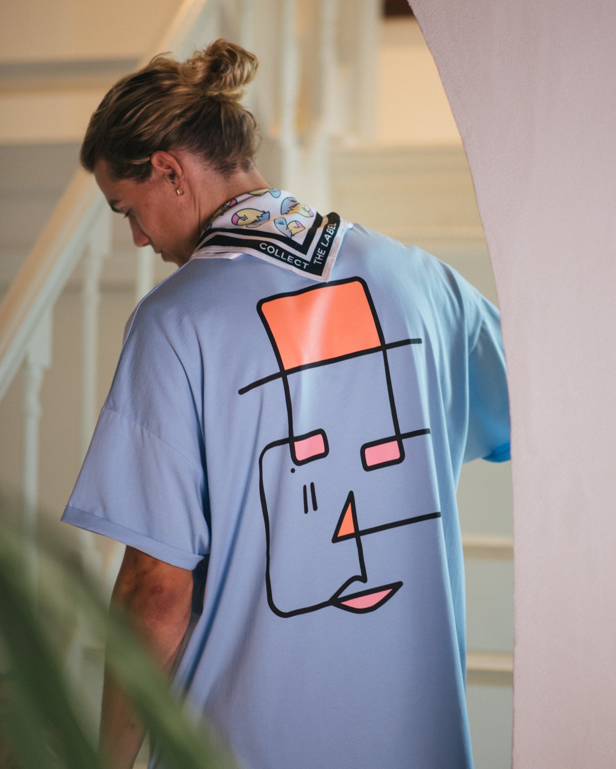 Stevie Oversized Tee Blue