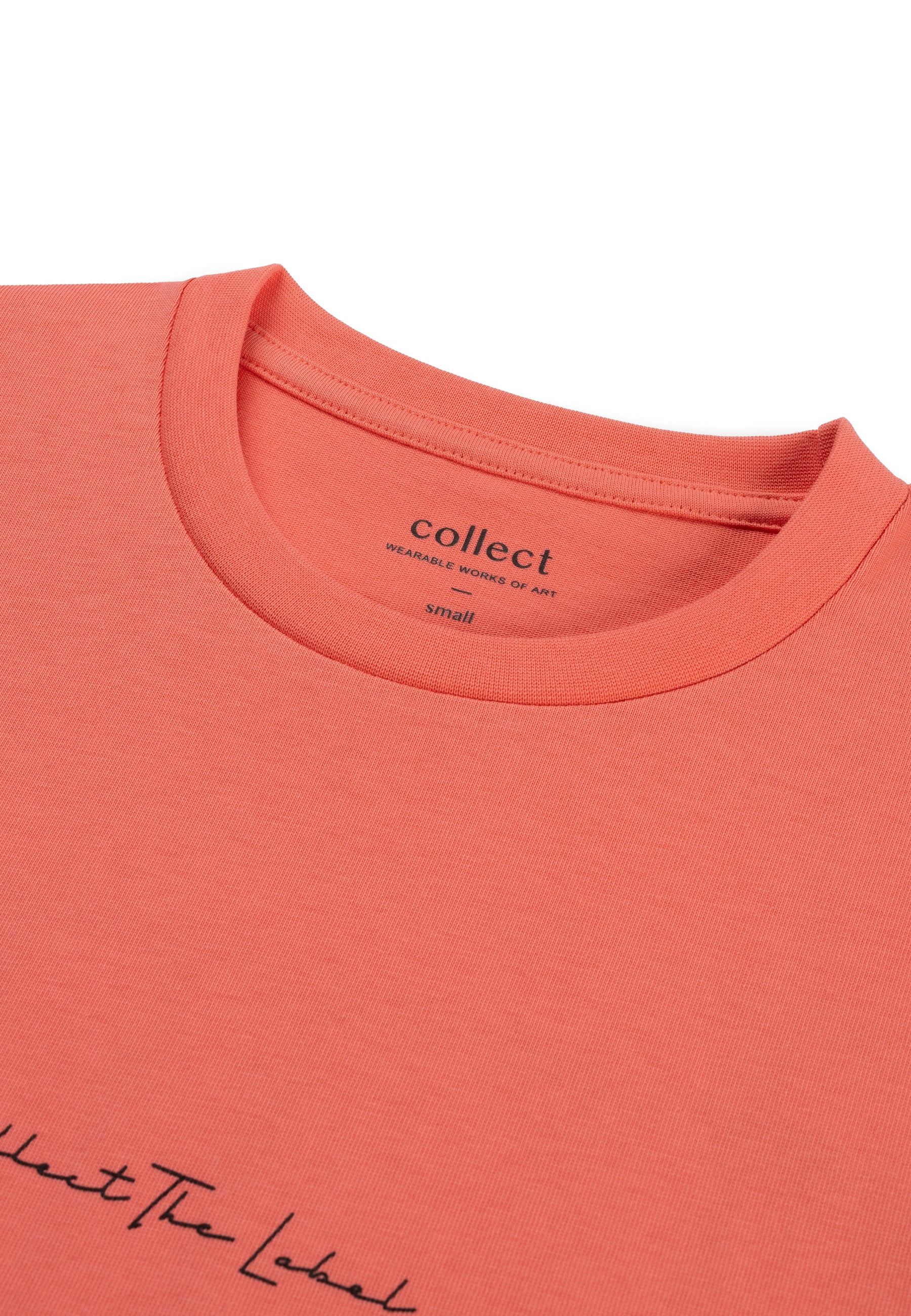 Abstract Grid T-shirt Neon Orange (SOLD OUT)