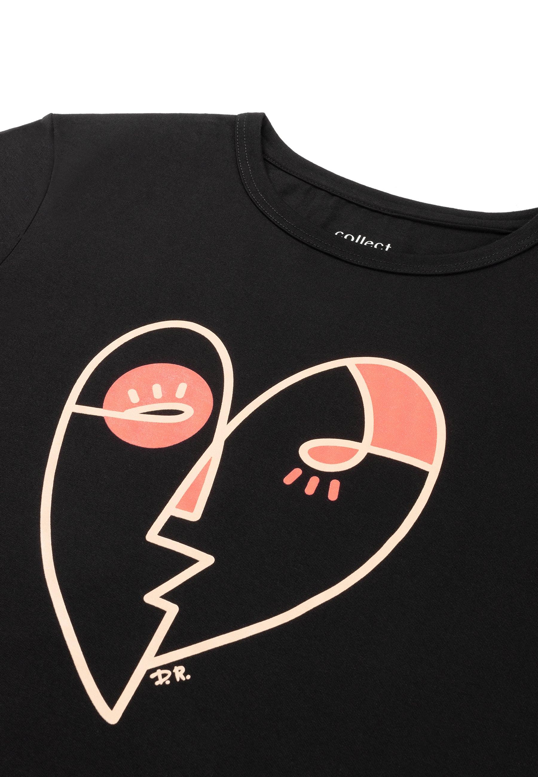 Heart Tee Black